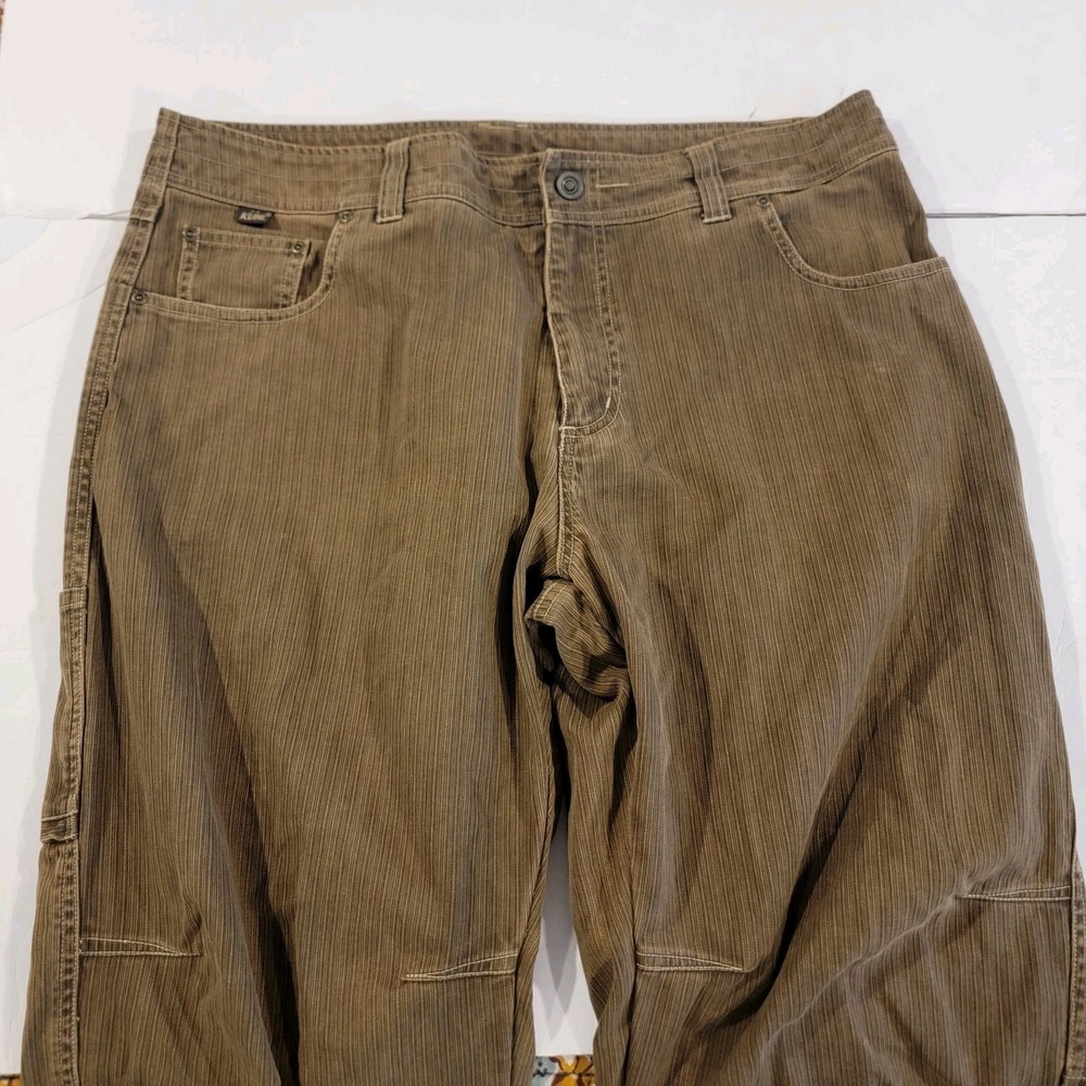 Kuhl Exile Kord Pants Men's 38x32 Brown Vintage Patina Dye Pants Outdoors Hiking - Picture 2 of 9